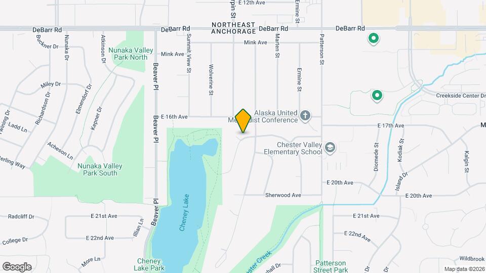 6721 Foothill Dr Map and Location Details