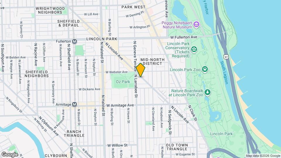 2146 N Lincoln Ave Map and Location Details