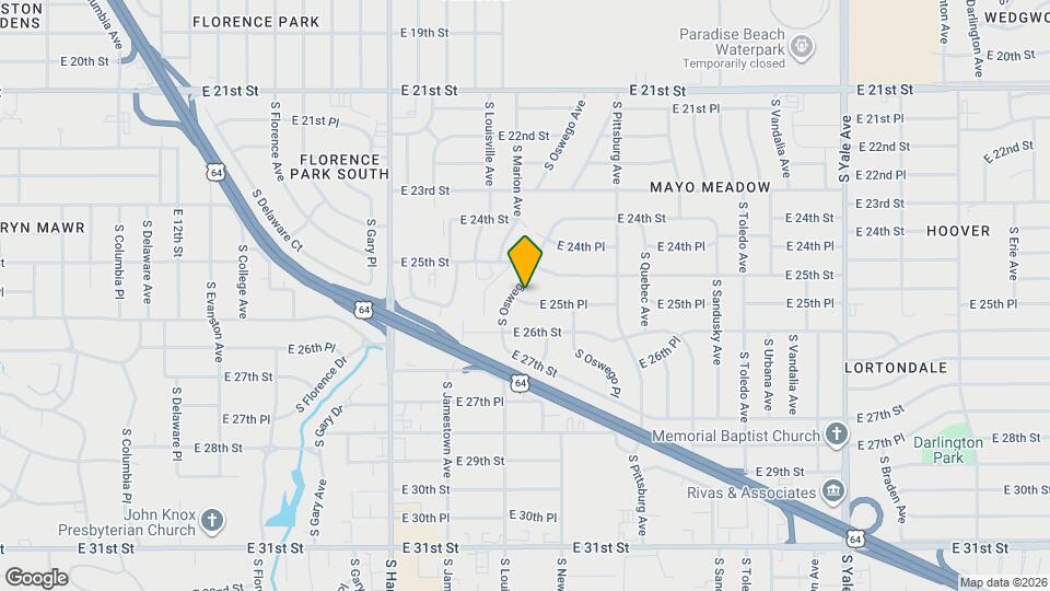 2527 S Oswego Ave Map and Location Details