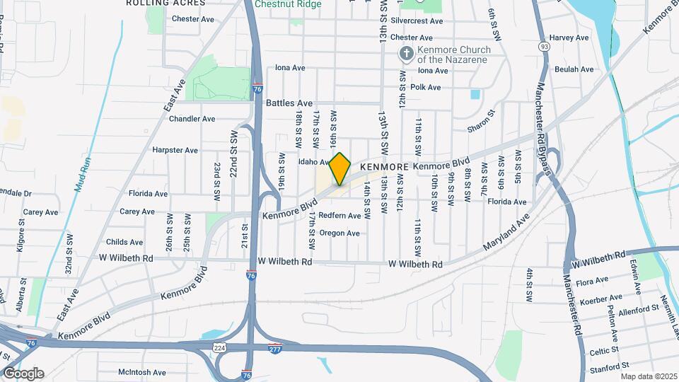 1014 Kenmore Blvd Map and Location Details