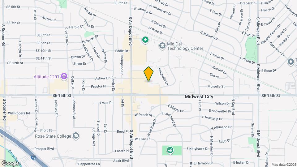 1421 E Lockheed Ct Map and Location Details