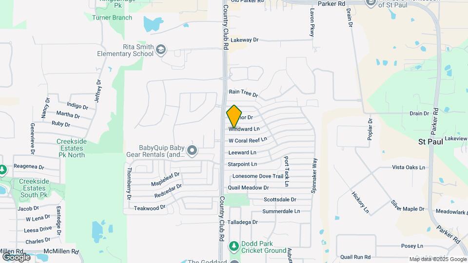 1529 Windward Ln Map and Location Details