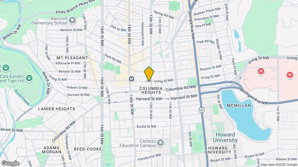 3016 13th St NW Map and Location Details