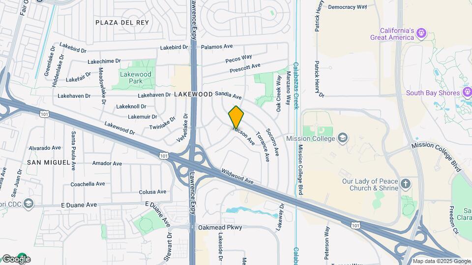 1208 Tucson Ave Map and Location Details