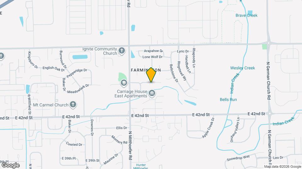 10135 Meadowlark Dr Map and Location Details