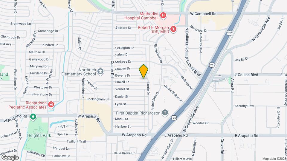 404 Lowell Ln Map and Location Details