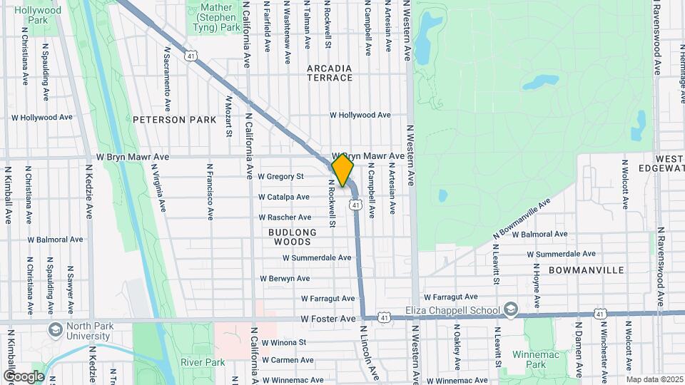 2550 W Catalpa Ave Map and Location Details