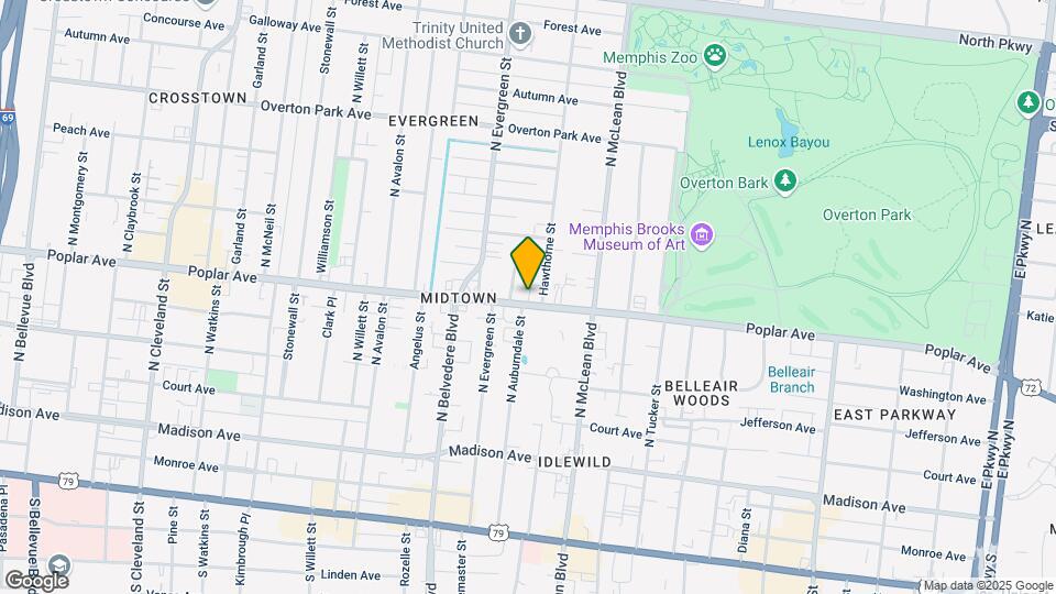 1770 Poplar Ave Mapa y Detalles de la Ubicación