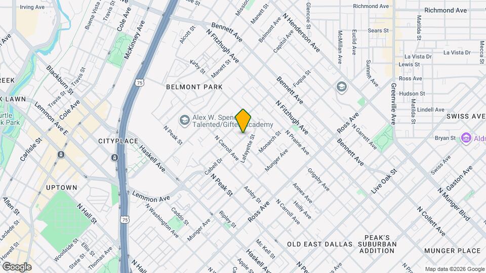 2201 Annex Ave Map and Location Details