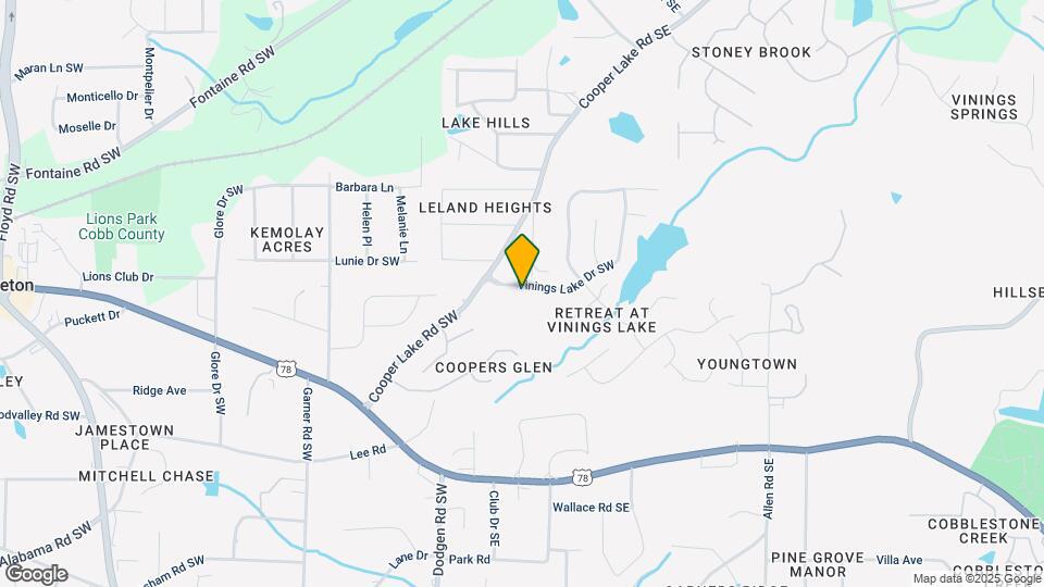 22 Vinings Lake Dr SW Map and Location Details