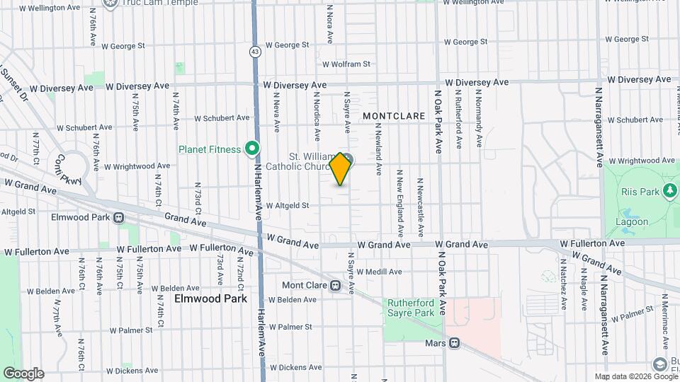 2520 N Sayre Ave Map and Location Details