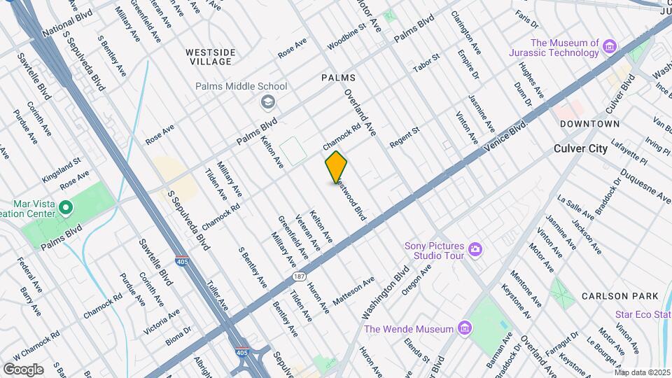 3701 Westwood Blvd Map and Location Details