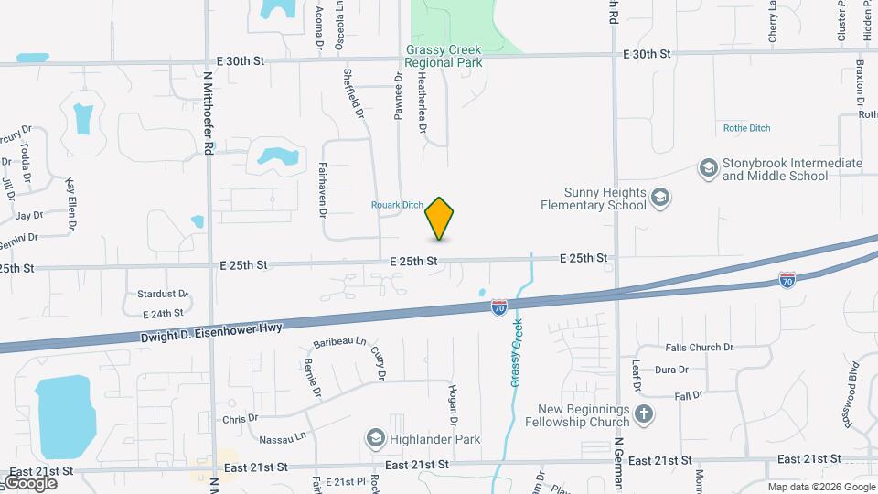 10540 E 25th St Map and Location Details