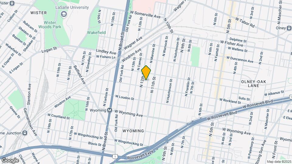 4912 N Marvine St, Unit 1st Floor A Map and Location Details