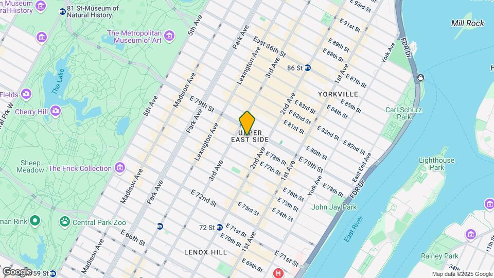 221 E 78th Street Mapa y Detalles de la Ubicación
