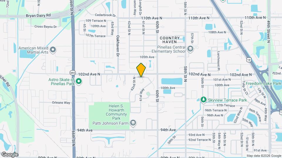 6150 101st Ave N Map and Location Details