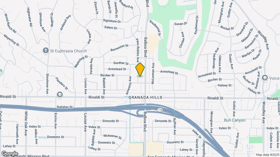 11618 Paso Robles Ave Map and Location Details