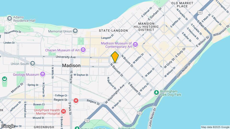 445 W Johnson St Map and Location Details