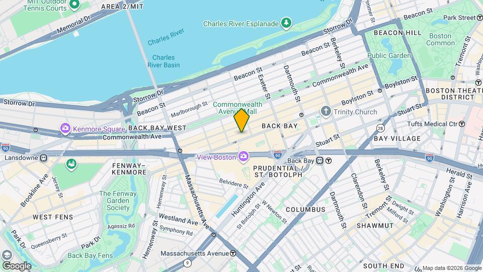 829 Boylston St Map and Location Details