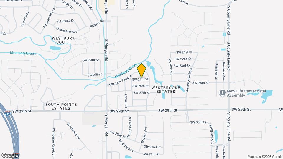9596 SW 25th St Map and Location Details