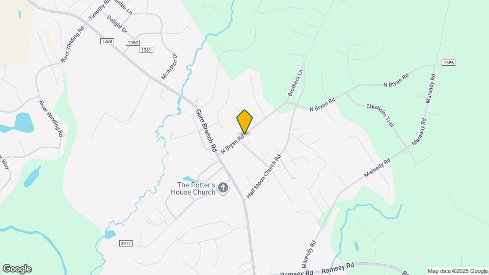 1124 N Bryan Rd Map and Location Details