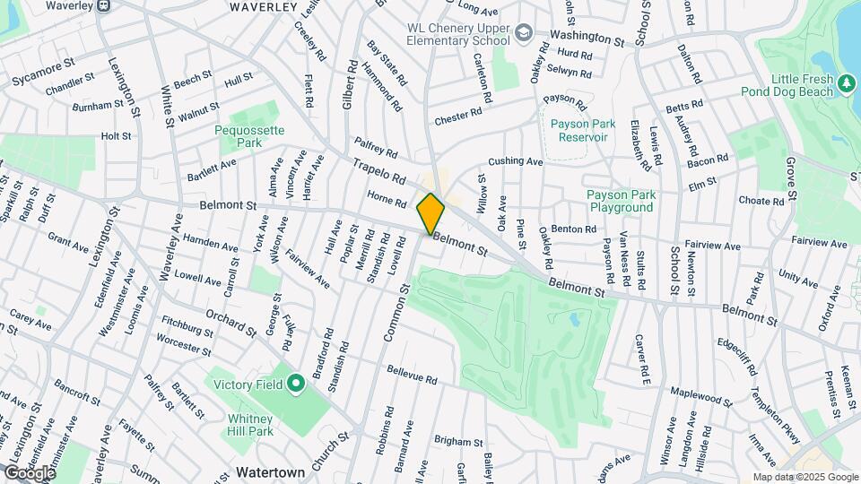 550 Belmont St Mapa y Detalles de la Ubicación