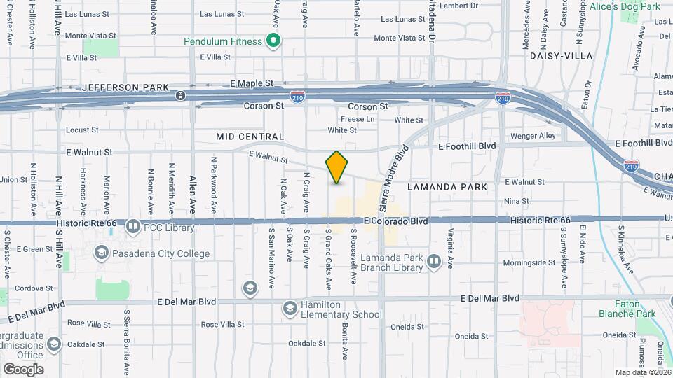84 N Grand Oaks Ave Map and Location Details