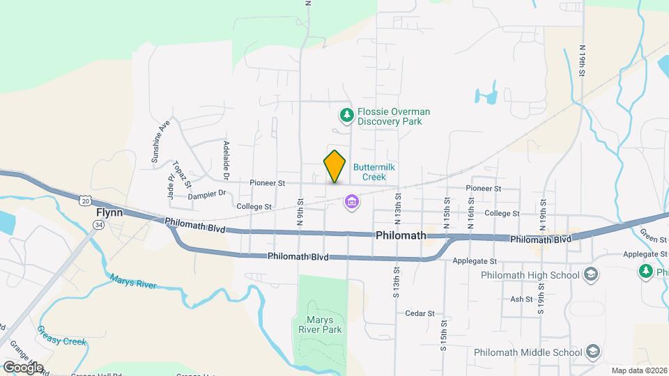 1020 Pioneer St Map and Location Details