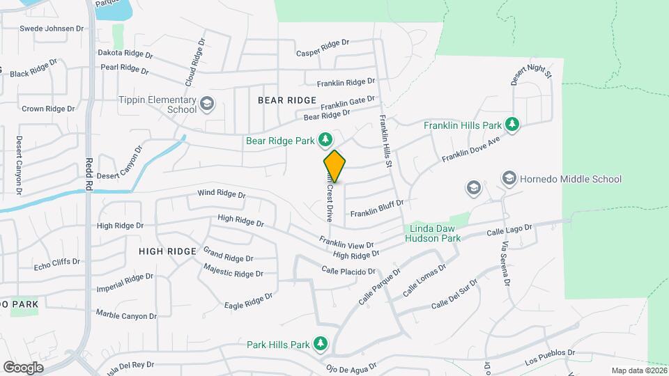 6368 Franklin Crest Drive Map and Location Details