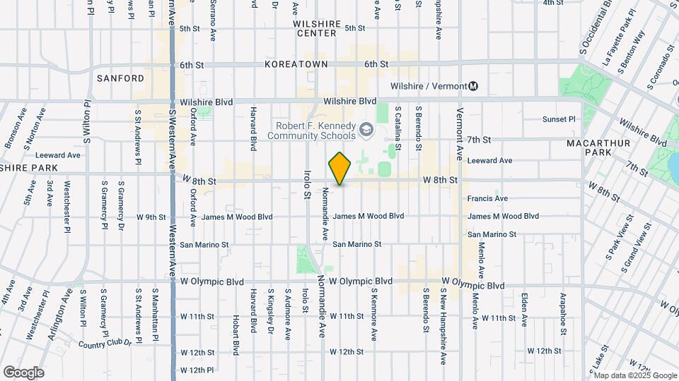 819 S Mariposa Ave Mapa y Detalles de la Ubicación