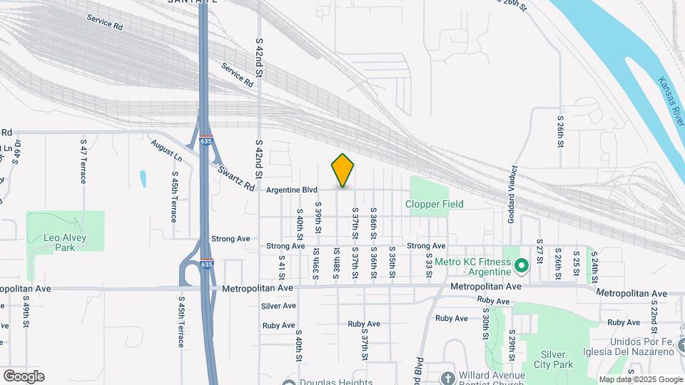 1201 S 38th St Map and Location Details