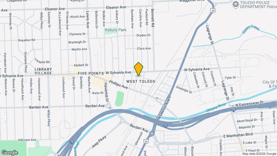 3950 Woodhaven Dr Map and Location Details