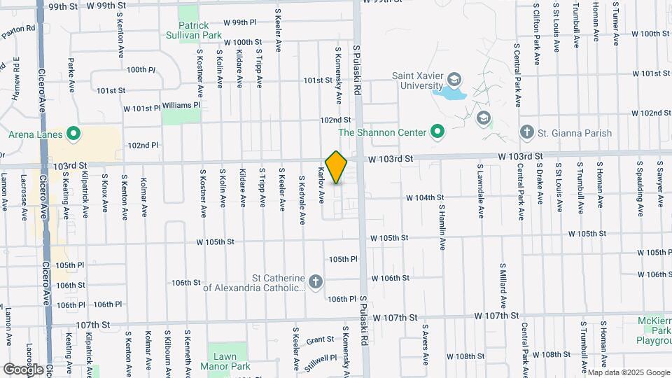 10340-10360 S Komensky Ave Map and Location Details