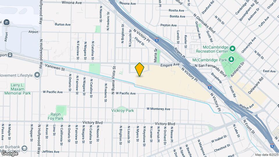 Furnished Studio-Los Angeles - Burbank Air Map and Location Details
