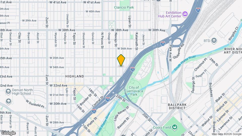 3359 Mariposa St Map and Location Details