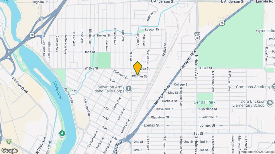 128 Whittier St Map and Location Details