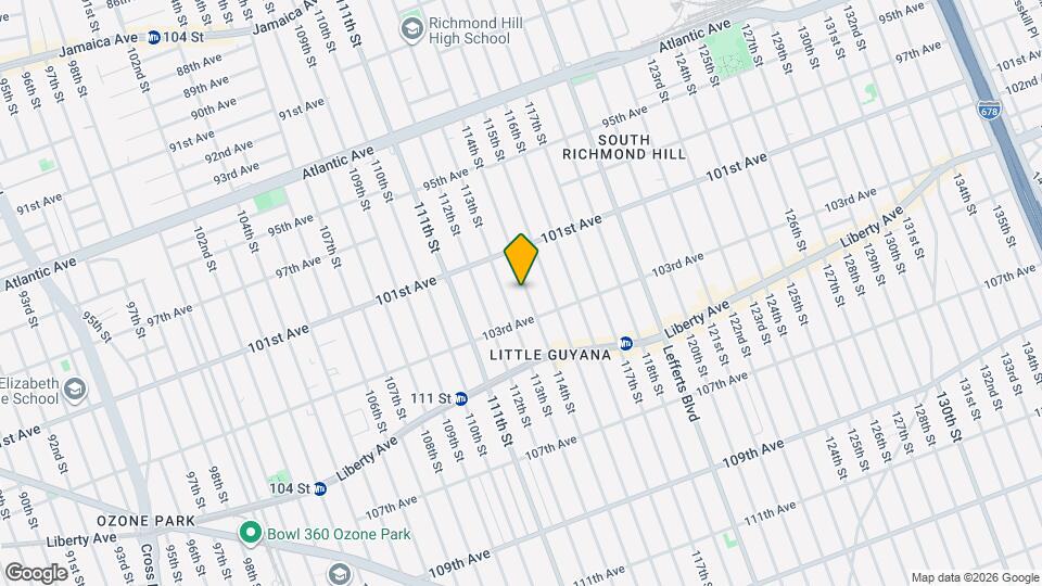 101-44-101114 114th St, Unit 1 Mapa y Detalles de la Ubicación