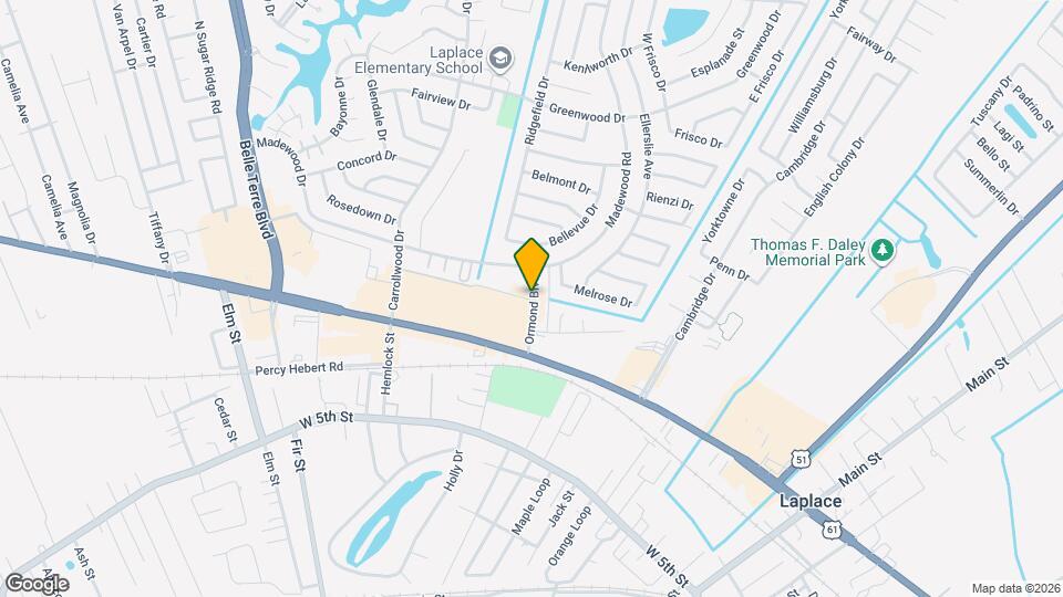 River Oaks Apartment Map and Location Details