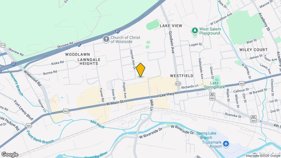 1424 Longview Ave Map and Location Details