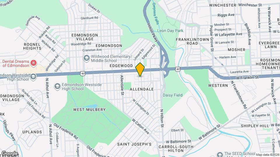 510 Edgewood St Map and Location Details