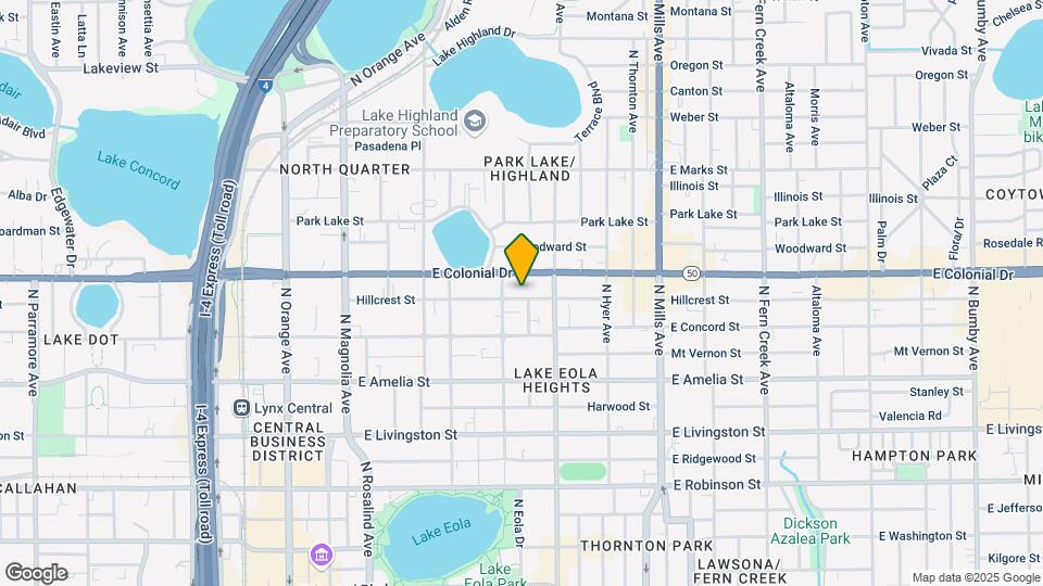 615 Hillcrest St, Unit AR Map and Location Details