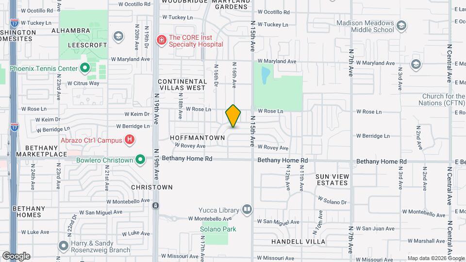 1540 W Berridge Ln Map and Location Details