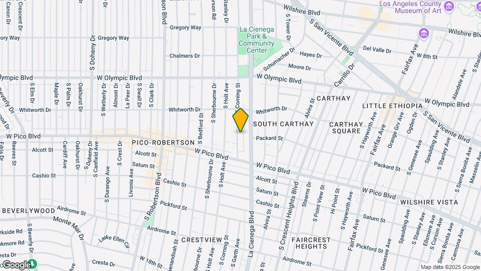 1210 S Corning St Mapa y Detalles de la Ubicación