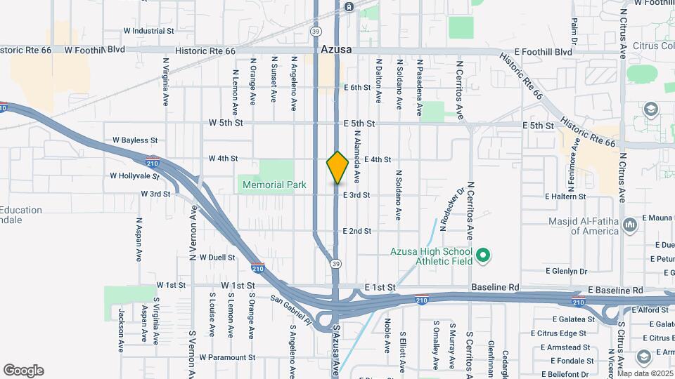 308 N Azusa Ave Map and Location Details