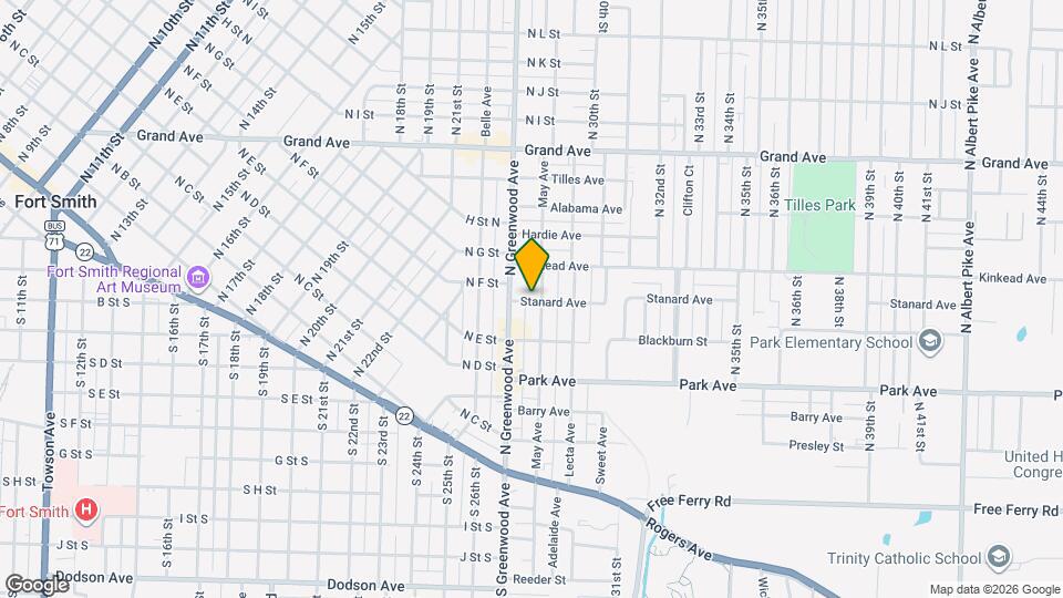 601 N May Ave Map and Location Details