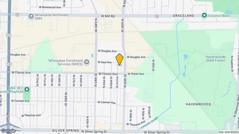 6032#6034 North 61st Street, 53218; #15541 Mapa y Detalles de la Ubicación