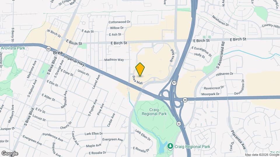 Kanyon at Brea Map and Location Details