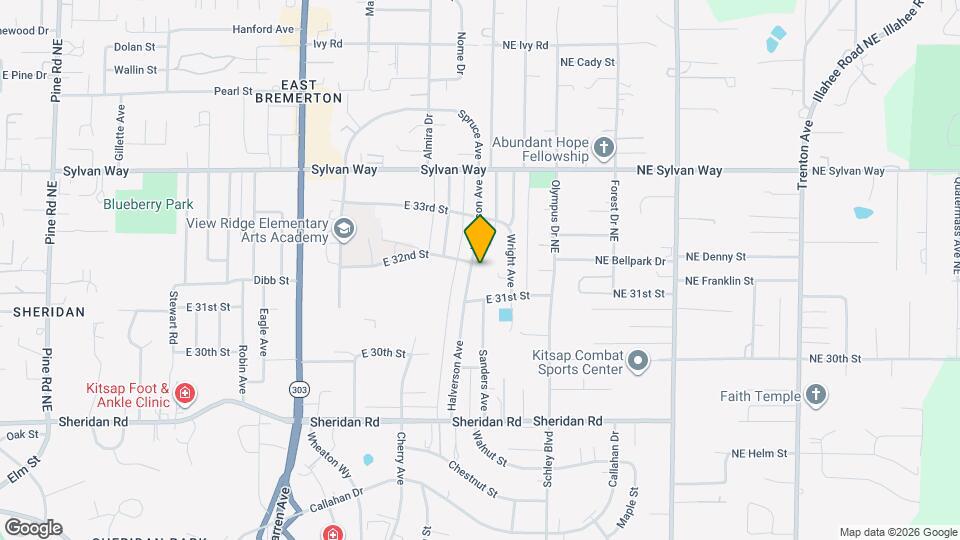 3226 Halverson Ave Map and Location Details