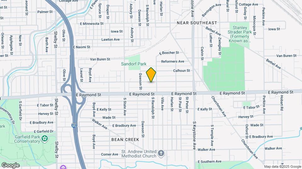 1837 E Legrande Ave Map and Location Details