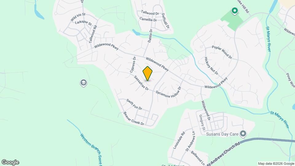 43974 White Cedar Ln Mapa y Detalles de la Ubicación